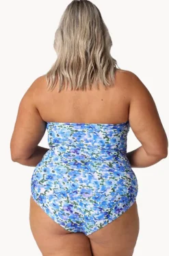 Pansy Twist Front Bandeau One Piece
