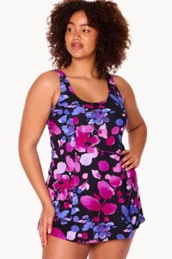 Paper Flowers Swim Dress