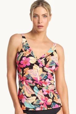 Phuket Gathered Surplice Tankini Separate