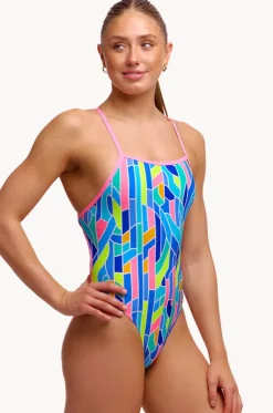 Pillared Tie Me Tight One Piece