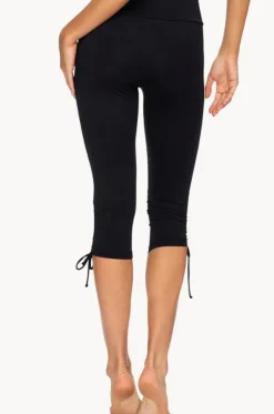 Plain Capri Tie Side Swim Pant