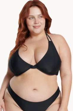 Plain HH/I Cup Underwire Halter