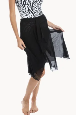 Plain Mesh Frill Skirt