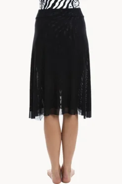 Plain Mesh Frill Skirt