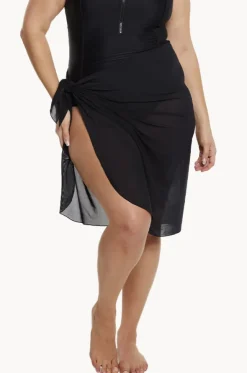 Plain Mesh Long Sarong
