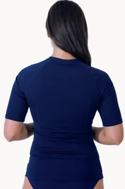 Plain Short Sleeve Suntop