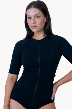 Plain Short Sleeve Suntop