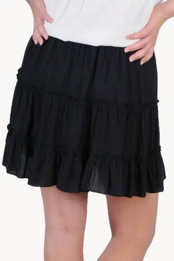 Plain Tiered Skirt
