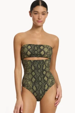 Python Splice Bandeau One Piece