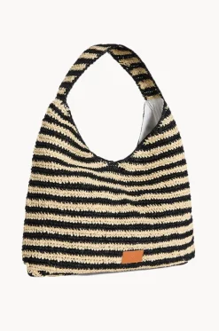 Raffia Stripe Tote Bag
