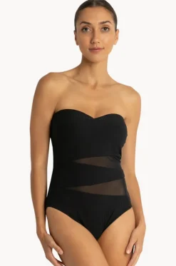 Reset D/DD Cup Spliced Bandeau One Piece