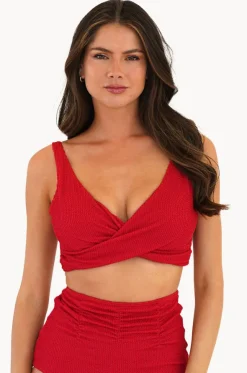 Retro Deco DD/E Cup Wrap Front Bra