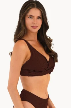 Retro Deco F/G Cup Wrap Front Bra