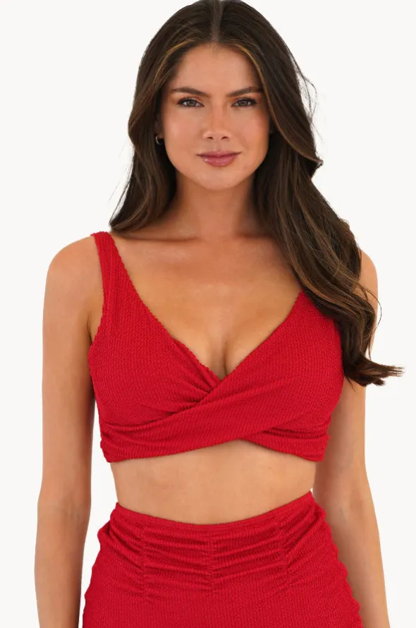Retro Deco F/G Cup Wrap Front Bra
