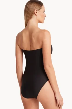 Ruched Bandeau One Piece