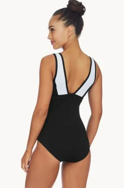 Ruched Scoop Neck One Piece