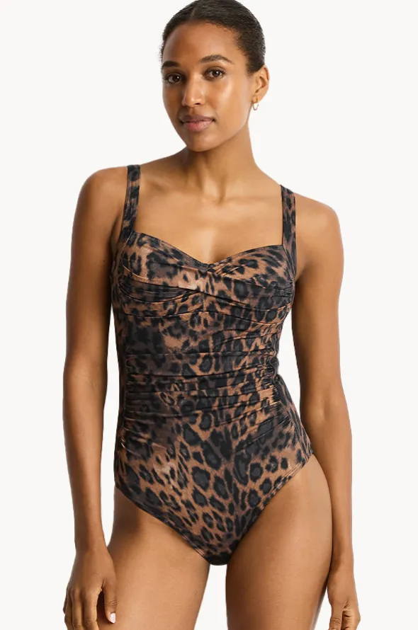 Savanna Twist Front One Piece