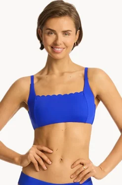 Scalloped Square Neck Bralette