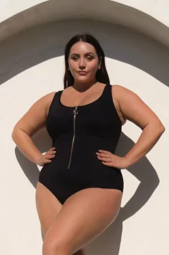 Sculpt Fuseli Zip Front One Piece