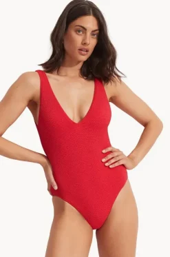 Sea Dive Deep V Neck One Piece