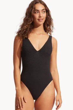Sea Dive Deep V Neck One Piece