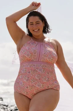 Seychelles Keyhole High Neck One Piece