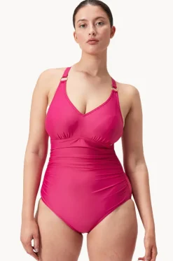 Shaping V Neck One Piece