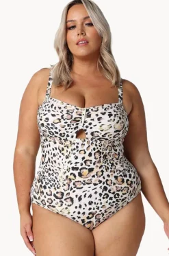 Snow Leopard Bandeau One Piece