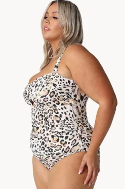 Snow Leopard Bandeau One Piece