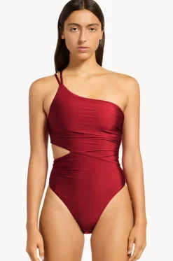 Sol Shine One Shoulder One Piece