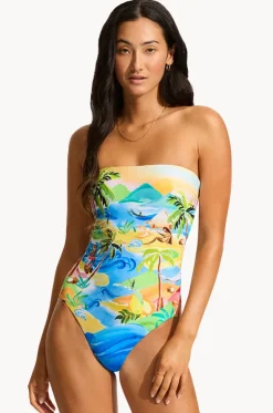 South Pacific Bandeau One Piece