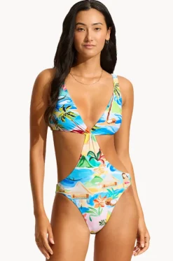 South Pacific Cut Out One Piece