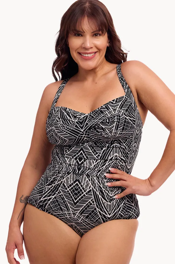 Space Signals DD/E Cup Twist Front One Piece
