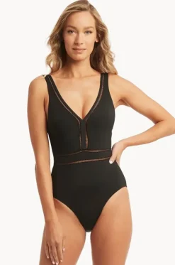 Spliced Plunge One Piece