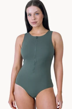 Sports F/G Cup Zip Through One Piece