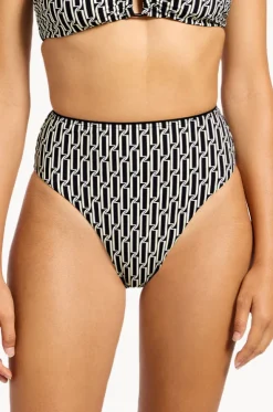 Spring Geo High Waist High Leg Pant