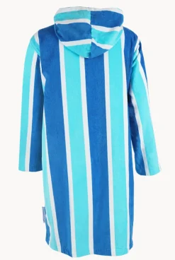 Stripe Hooded Towelling Robe S/M