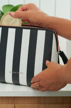 Stripe Large Vanity Bag