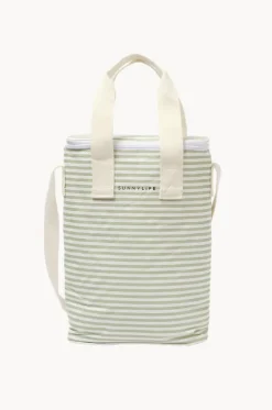 Stripe Light Cooler Drinks Bag