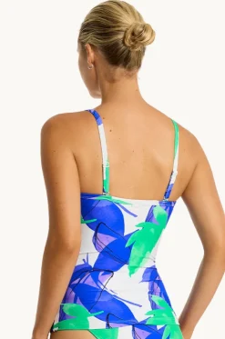 Sublime DD/E Cup Tie Front Tankini Separate