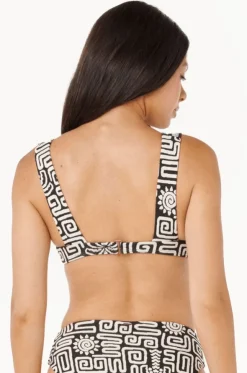 Sunset Jacquard Deep V Top