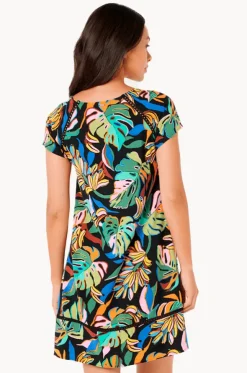 Sunset Luau Shift Dress
