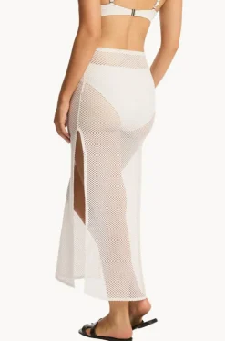 Surf Mesh Long Skirt