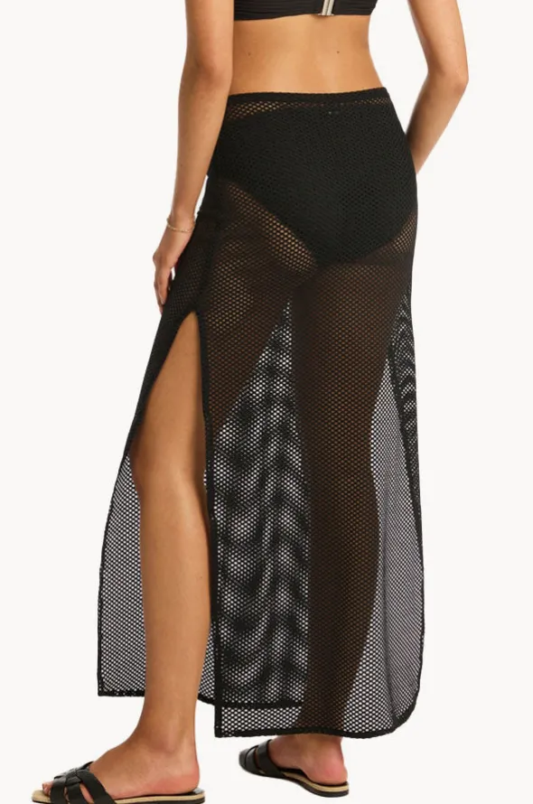 Surf Mesh Long Skirt