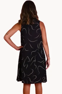 Swirl Lombok Pleat Dress