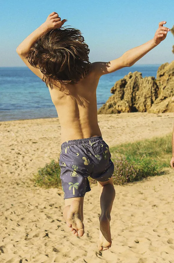 Teen Boys Leopard Nights Eco Short