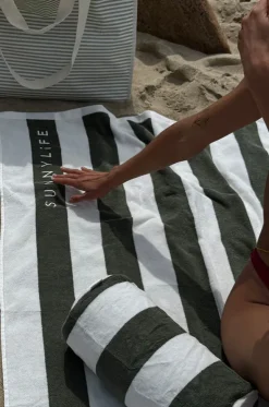 The Vacay Stripe Beach Pillow