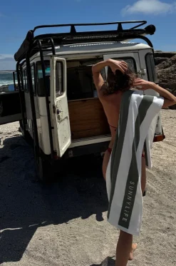 The Vacay Stripe Beach Towel