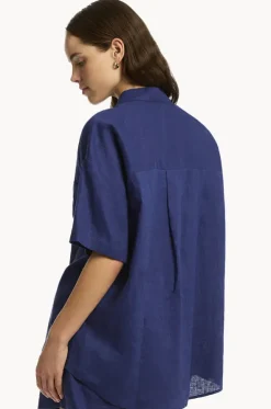 Tidal Linen Aloha Shirt