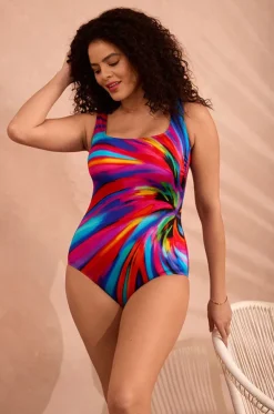 Tidal Swoon Panel Scoop Neck Tank One Piece